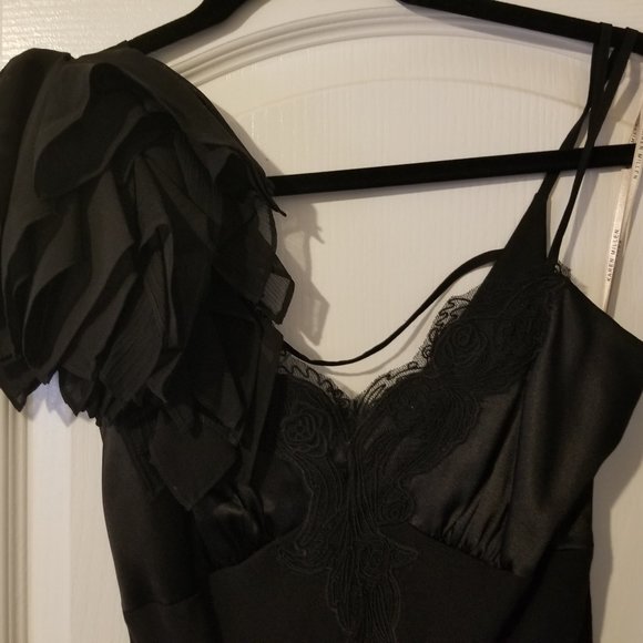 Karen Millen  Black silk dress, 100% silk - Picture 2 of 6